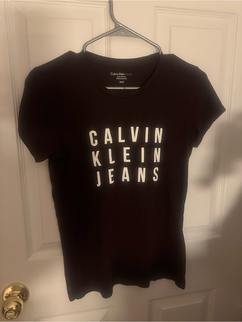 Calvin Klein Black Short-Sleeve Logo Tee